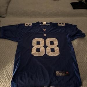 New York Giants #88 Hakeem Nicks Mens Stitched NFL Equip Jersey Size 52 Reebok